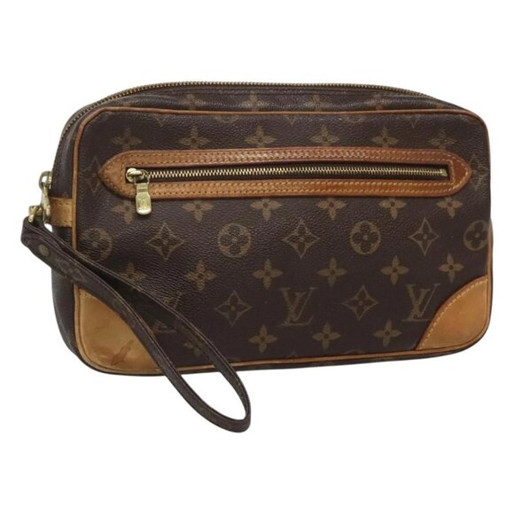 LOUIS VUITTON Monogram Marly Dragonne GM Clutch Bag - Picture 1 of 16